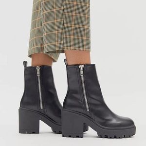 Urban Outfitters Zip-Up black boots
